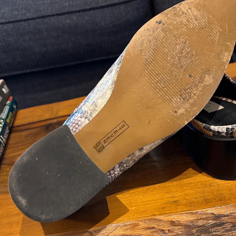 Steve Madden Multicolor Snakeskin Mules - Picture 5 of 6